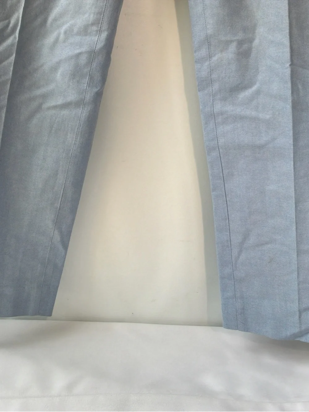 J Crew Bowery Dress Pants Mens Slim Blue Cotton Size 34 X 34